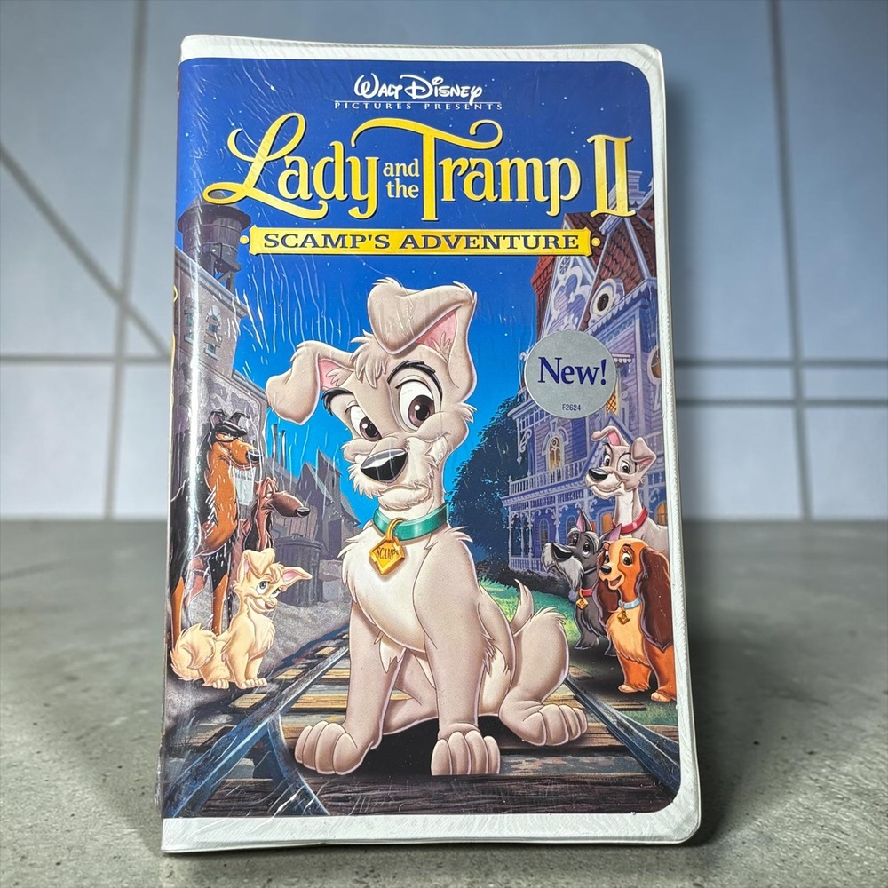 Lady and the Tramp II Scamp's Adventure VHS 2001 Disney New Sealed
